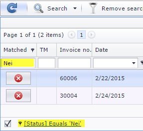 Invoice match ENG 17