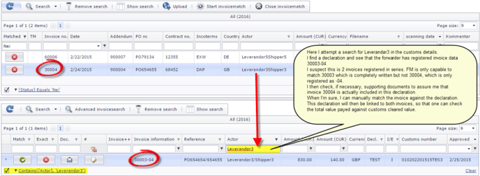 Invoice match ENG 28