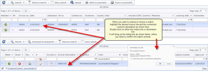 Invoice match ENG 32